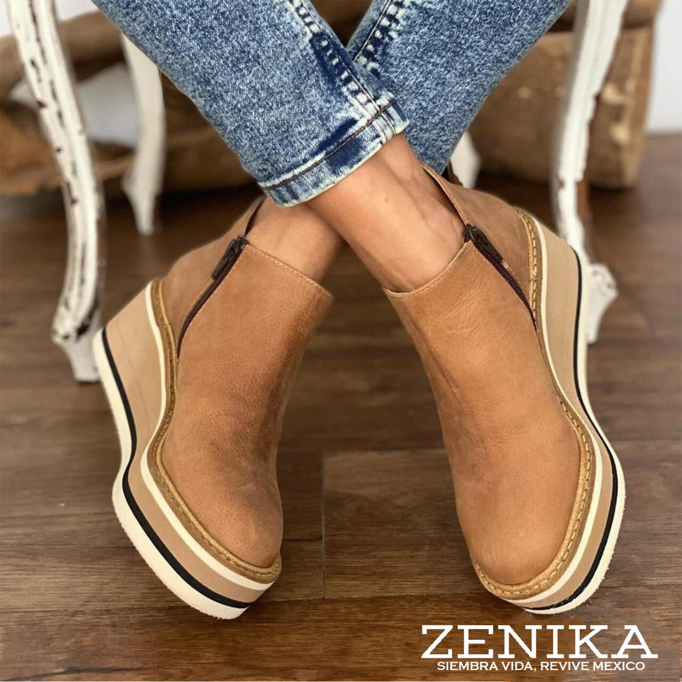 ZAPATOS DE CUERO AJUSCO™ | EDICIÓN MUJER ZENIKA®